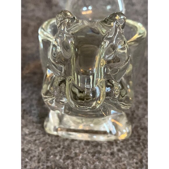 VTG Avon Candle Votive Holders Crystal Glass Squirrel Dove Lot of 2 - Picture 8 of 16